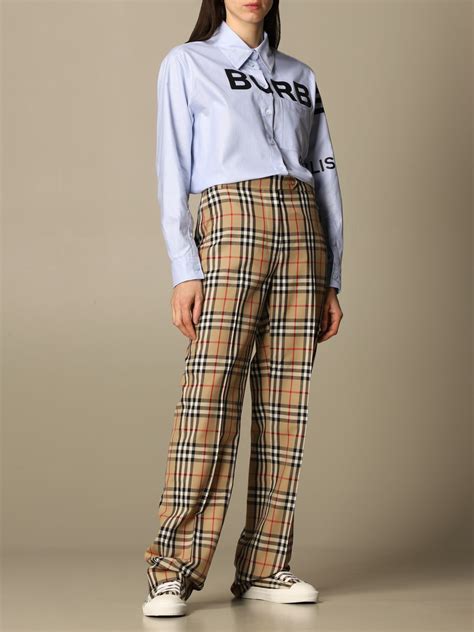 burberry damen hosen|burberry women's pants.